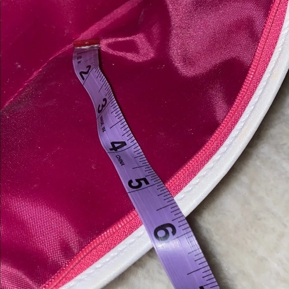 Lancôme pink croc pink leather  makeup bag - Picture 8 of 9